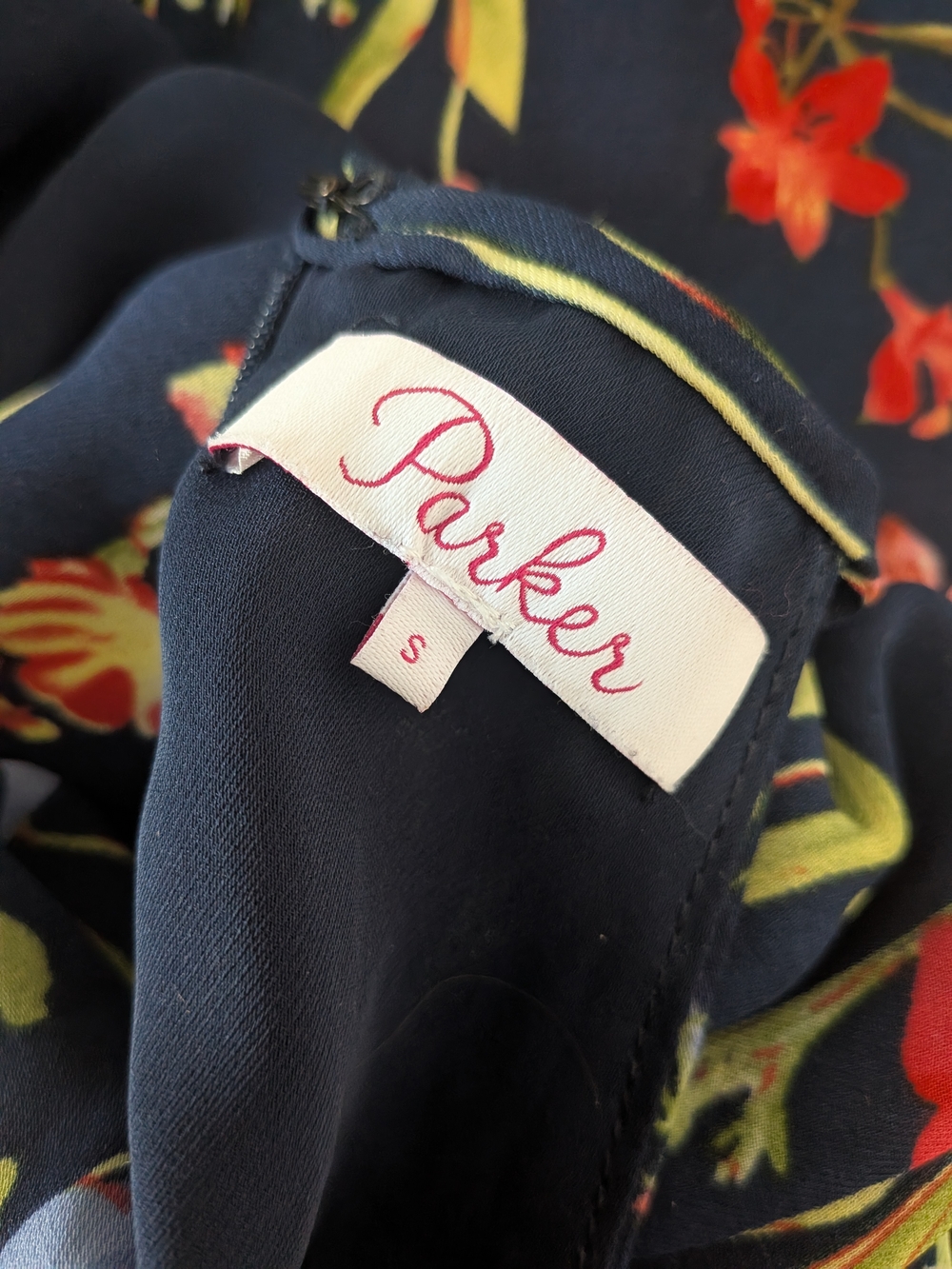 Parker Black Floral Halter Mini Dress - Picture 4 of 5